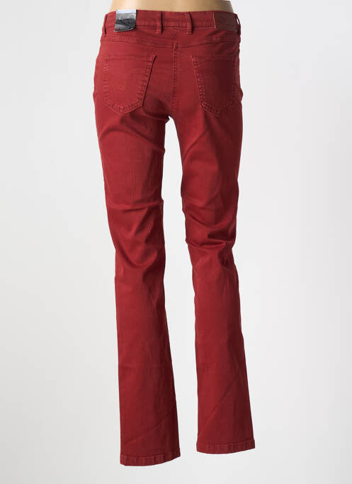 Jeans coupe slim rouge TONI pour femme