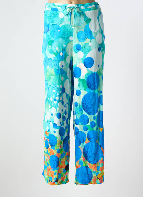 Pantalon droit bleu DOLCEZZA femme