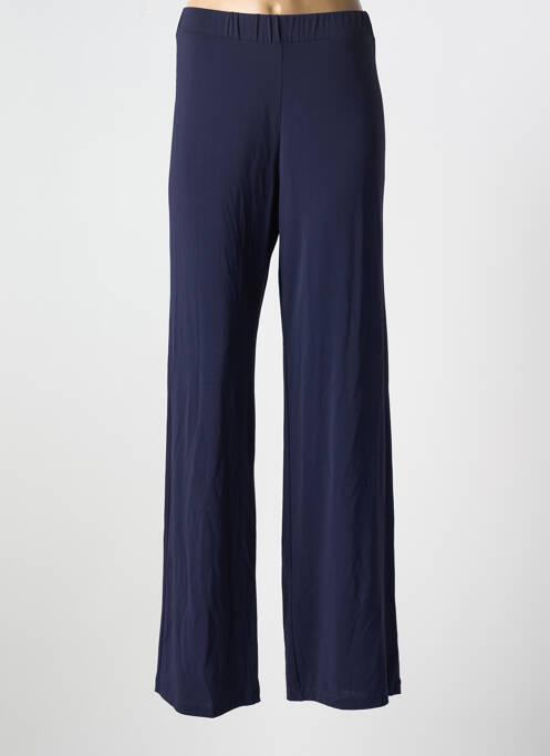 Pantalon droit bleu MARIA BELLENTANI femme