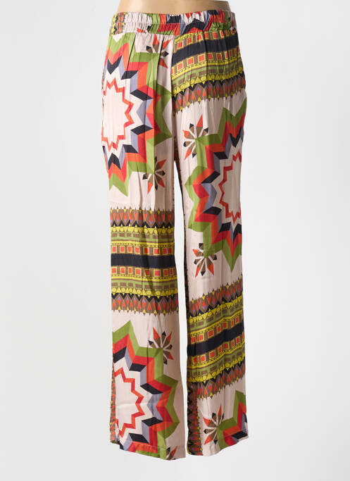 Pantalon droit vert ELEONORA AMADEI pour femme