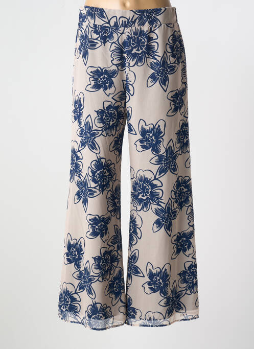 Pantalon large bleu ELEONORA AMADEI pour femme