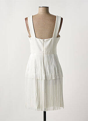 Robe mi-longue sans manche sans manche blanc LESLIE femme