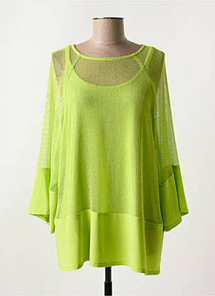 Tunique manches longues col rond vert JOSEPH RIBKOFF femme