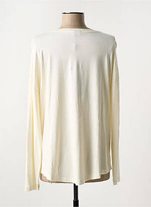 T-shirt manches longues manches longues beige ELEONORA AMADEI femme