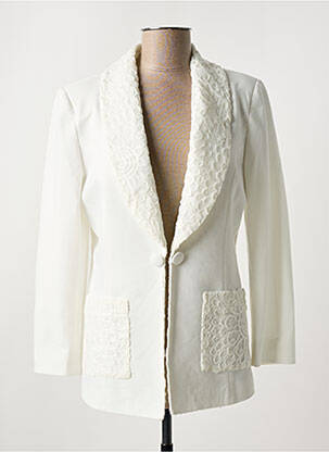 Blazer coupe cintrée blanc LESLIE femme