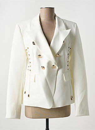 Blazer poignets boutonnés blanc LESLIE femme
