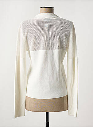 Veste casual coupe cintrée blanc EVA KAYAN femme