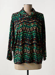 Blouse imprimé fantaisie manches longues vert JOSEPH RIBKOFF femme