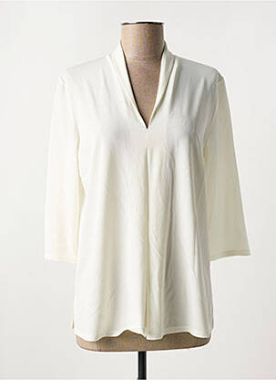 Blouse manches 3/4 manches 3/4 blanc MARIA BELLENTANI femme