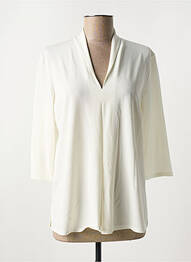Blouse manches 3/4 manches 3/4 blanc MARIA BELLENTANI femme