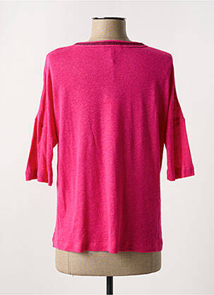 T-shirt coupe droite manches 3/4 rose FUEGO WOMAN femme
