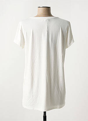 T-shirt imprimé fantaisie manches courtes blanc ELEONORA AMADEI femme