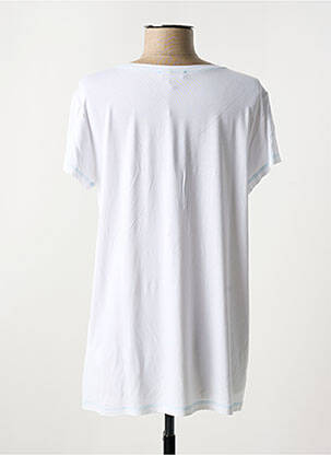 T-shirt imprimé fantaisie manches courtes blanc ELEONORA AMADEI femme