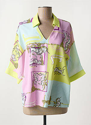 Blouse manches courtes manches courtes rose LESLIE femme