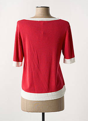 T-shirt coupe cintrée manches courtes rouge ELEONORA AMADEI femme