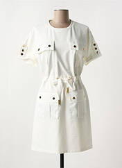 Robe courte blanc LESLIE pour femme seconde vue
