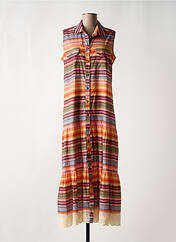 Robe longue orange FUEGO WOMAN pour femme seconde vue