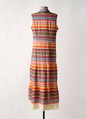 Robe longue orange FUEGO WOMAN pour femme seconde vue