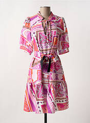 Robe mi-longue rose LESLIE pour femme seconde vue