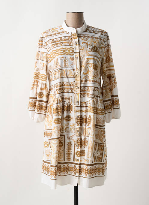 Robe courte blanc LESLIE pour femme