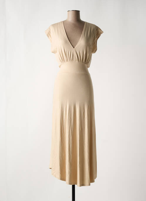 Robe longue beige EVA KAYAN pour femme