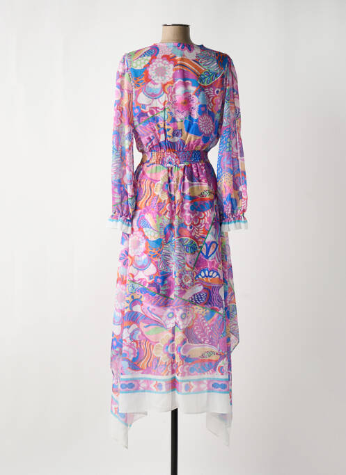 Robe longue violet LESLIE pour femme