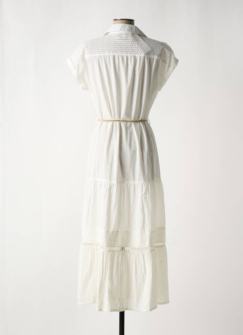 Robe mi-longue blanc FUEGO WOMAN pour femme