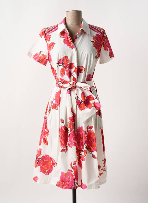 Robe mi-longue blanc FUEGO WOMAN pour femme