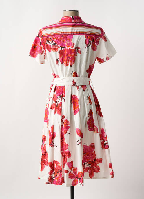 Robe mi-longue blanc FUEGO WOMAN pour femme