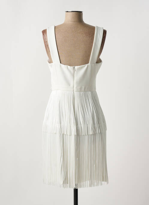 Robe mi-longue blanc LESLIE pour femme