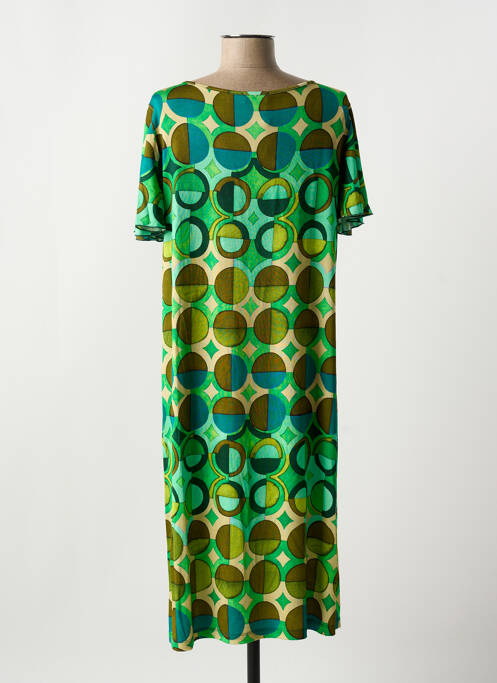 Robe mi-longue vert MARIA BELLENTANI pour femme