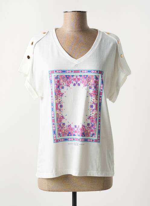 T-shirt blanc LESLIE pour femme