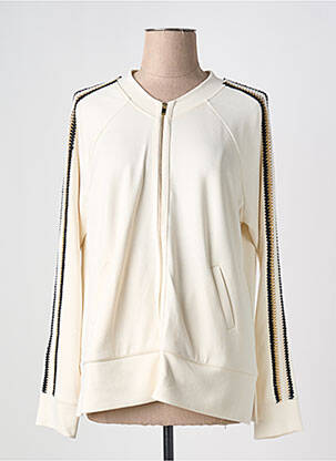 Veste casual col rond beige FUEGO WOMAN femme