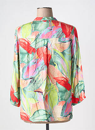 Blouse imprimé fleurs manches 3/4 vert TONI femme