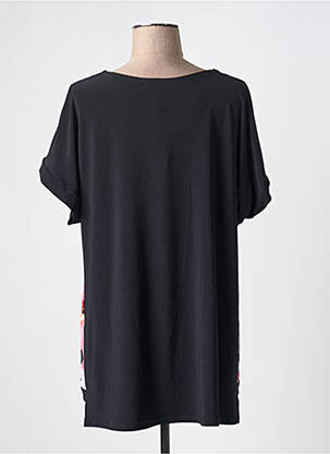 T-shirt stretch manches courtes noir JOSEPH RIBKOFF femme