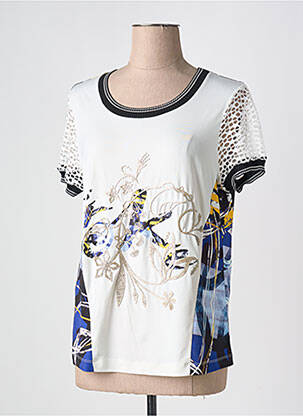 T-shirt imprimé fantaisie manches courtes blanc EROKE femme
