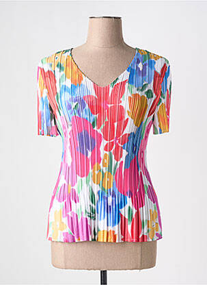 Top stretch manches courtes rouge LEO & UGO femme
