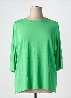 T-shirt manches 3/4 manches 3/4 vert MARIA BELLENTANI femme