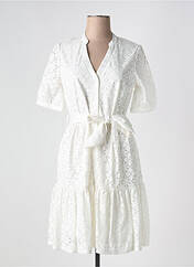 Robe mi-longue blanc LEO & UGO pour femme seconde vue