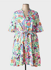 Robe mi-longue vert LEO & UGO pour femme seconde vue