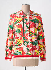 Sweat-shirt à capuche rouge LEO & UGO pour femme seconde vue