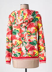 Sweat-shirt à capuche rouge LEO & UGO pour femme seconde vue