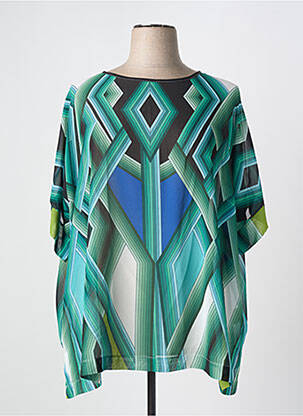 Tunique manches longues vert ELEONORA AMADEI pour femme