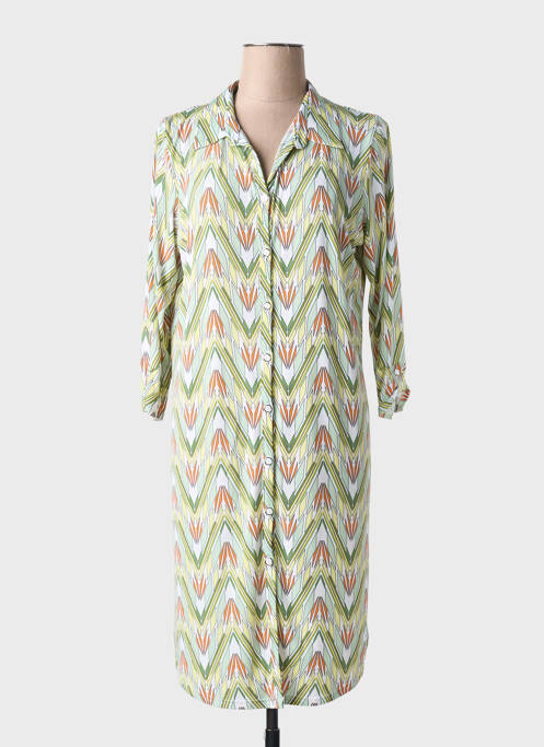 Robe courte vert GEVANA pour femme