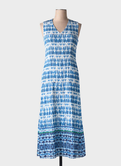 Robe longue bleu LEO & UGO pour femme