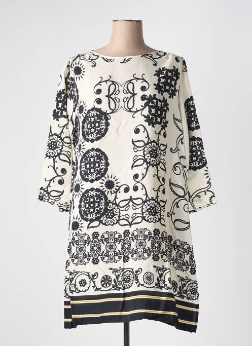 Robe mi-longue beige MARIA BELLENTANI pour femme