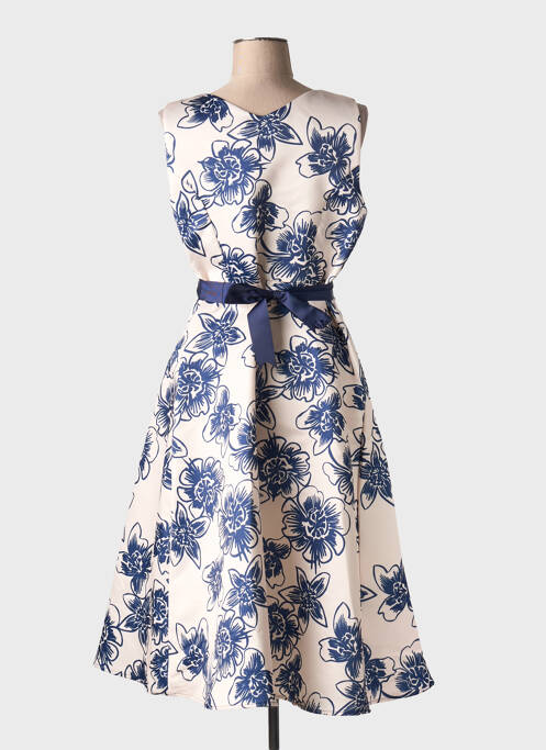 Robe mi-longue bleu ELEONORA AMADEI pour femme