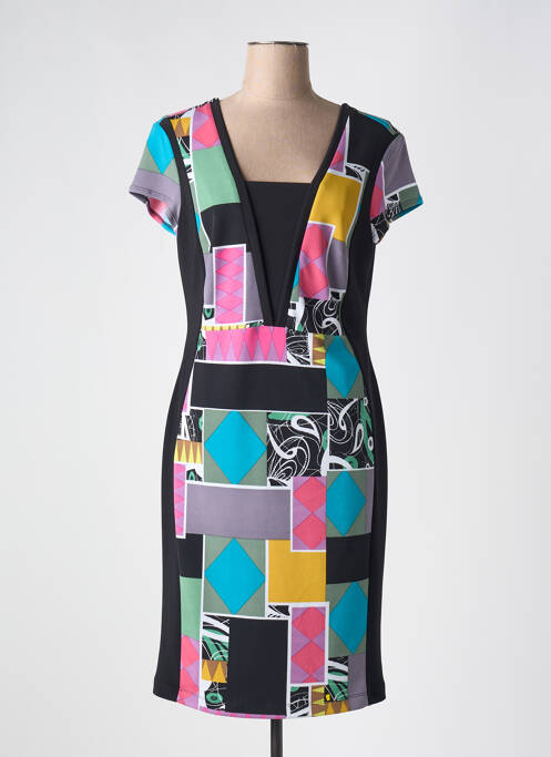 Robe mi-longue noir JOSEPH RIBKOFF pour femme