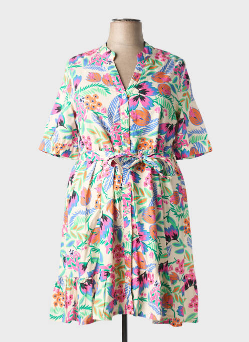 Robe mi-longue vert LEO & UGO pour femme