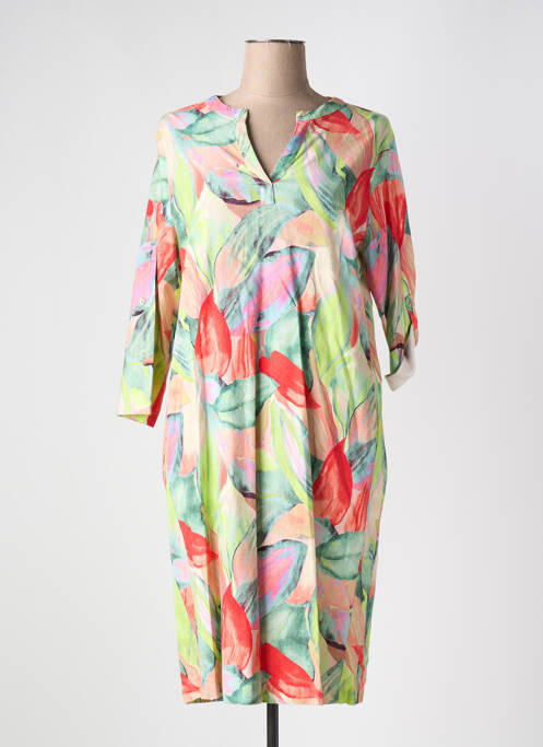 Robe mi-longue vert TONI pour femme